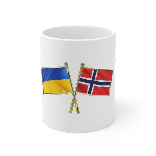 Ukrainian-Norwegian NATO Supporter Mug