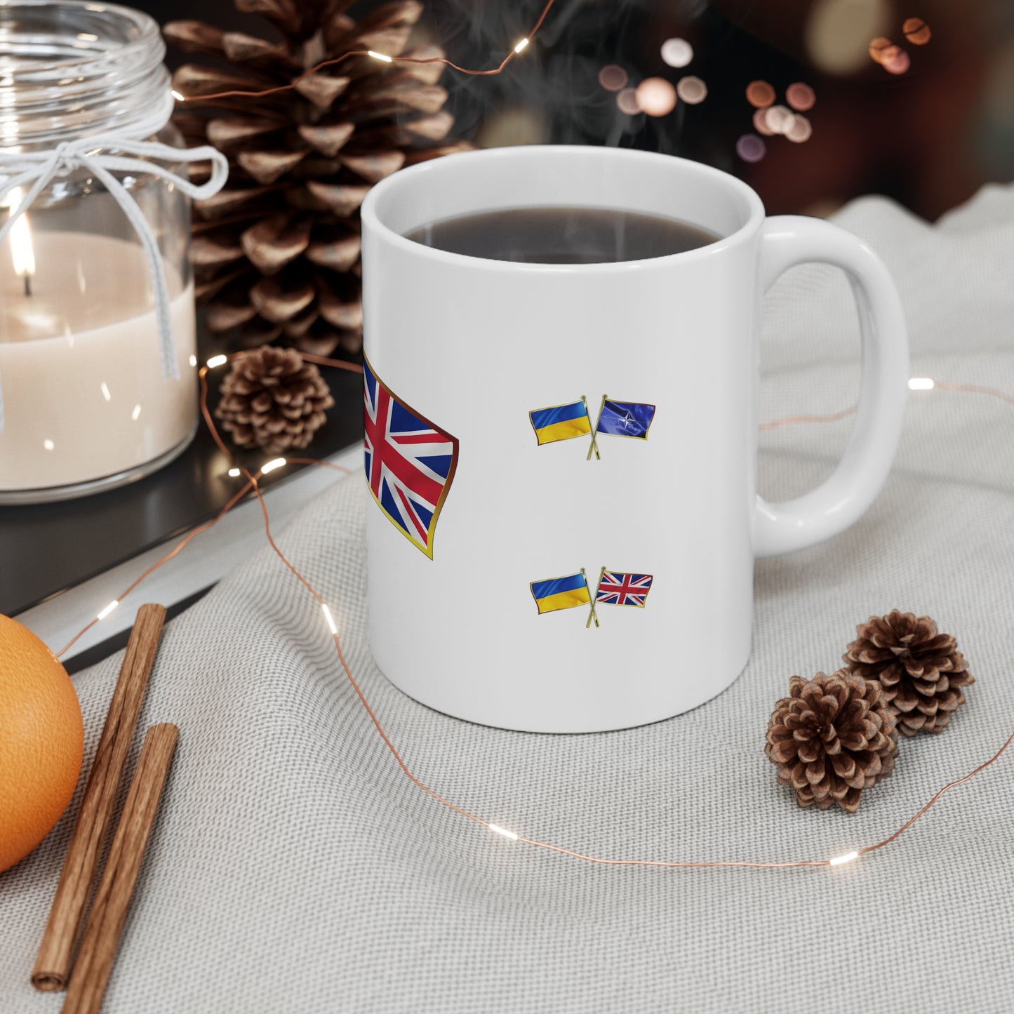 Ukrainian-UK NATO Supporter Mug