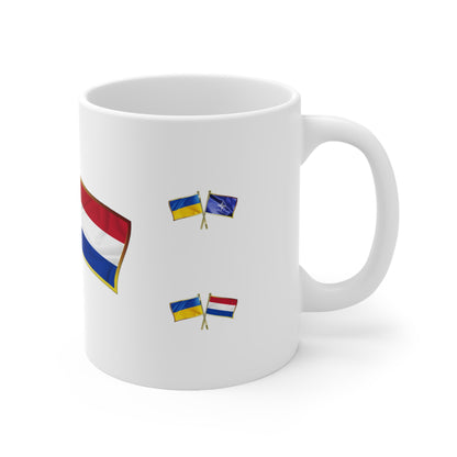 Ukrainian-Dutch NATO Supporter Mug