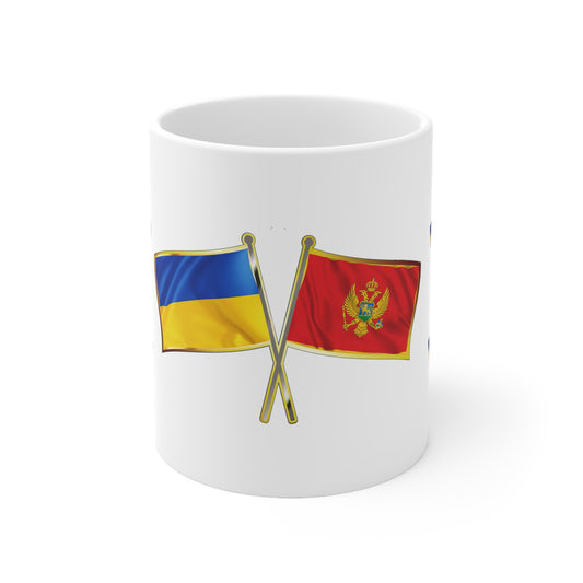 Ukrainian-Montenegrin NATO Supporter Mug