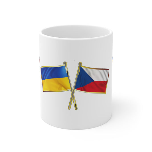Ukrainian-Czechian NATO Supporter Mug