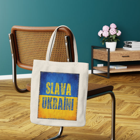 SLAVA UKRAINI - Polyester Tote Bag