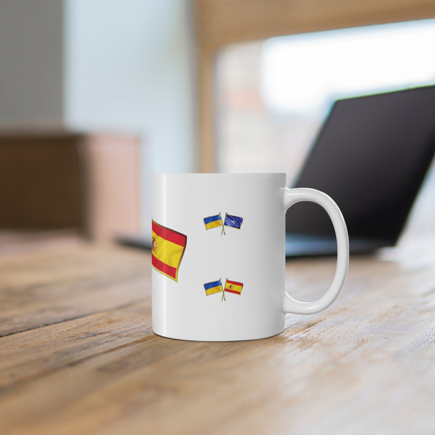 Ukrainian-Spanish NATO Supporter Mug