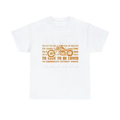 WE RIDE TO LIVE - Printed in the EU - Unisex Heavy Cotton Tee