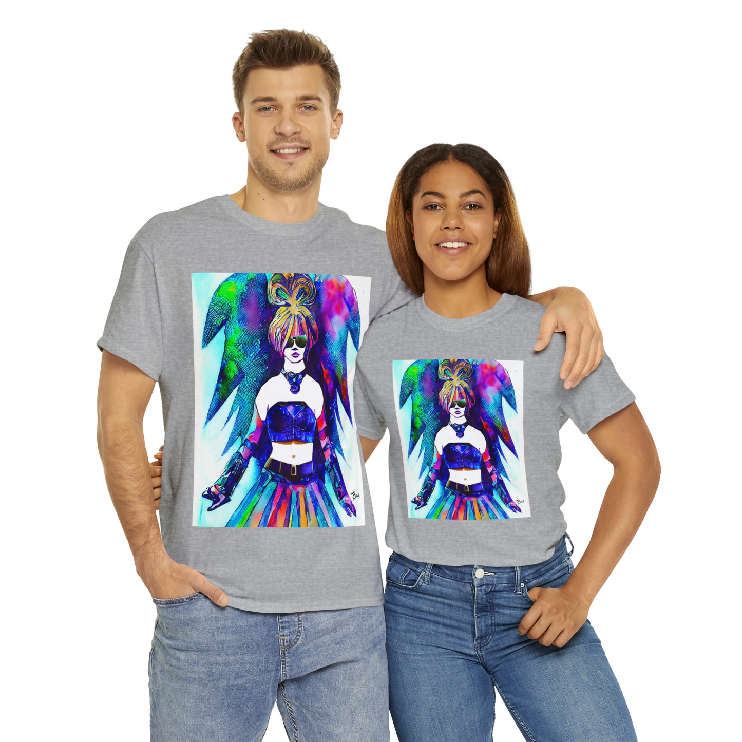 CYBER GIRL - Airt on a Shirt - Unisex Heavy Cotton Tee - AUS