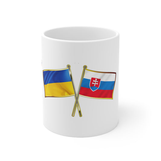 Ukrainian-Slovakian NATO Supporter Mug