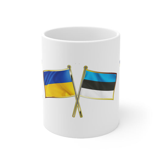 Ukrainian-Estonian NATO Supporter Mug