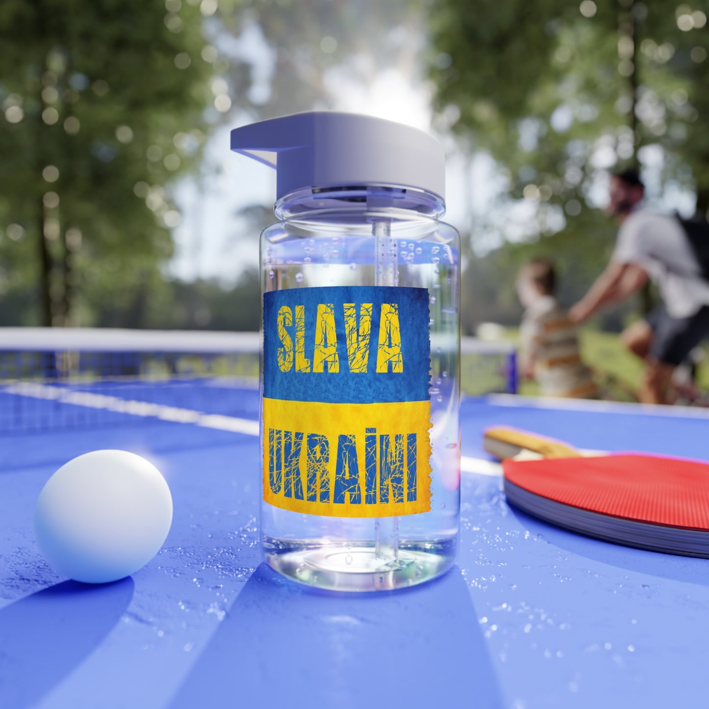 "SLAVE UKRAĪNI" - BIODEGRADABLE Tritan Water Bottle