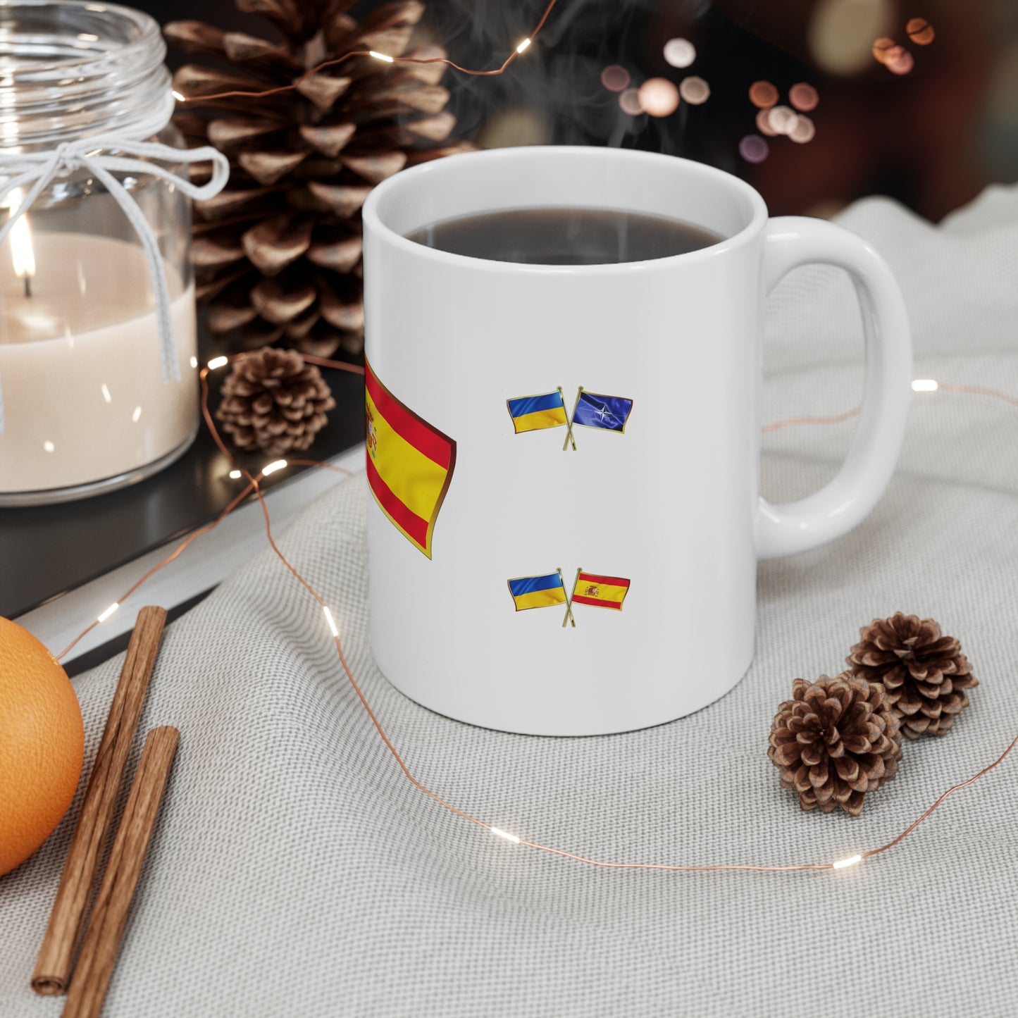 Ukrainian-Spanish NATO Supporter Mug