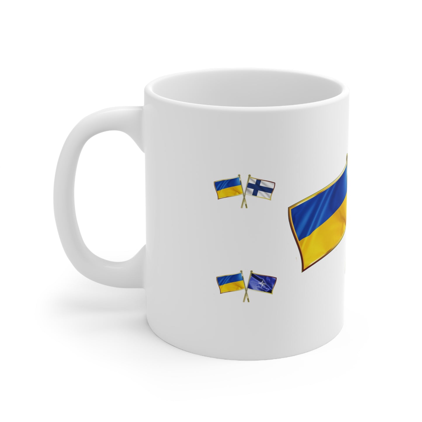 Ukrainian-Finnish NATO Supporter Mug