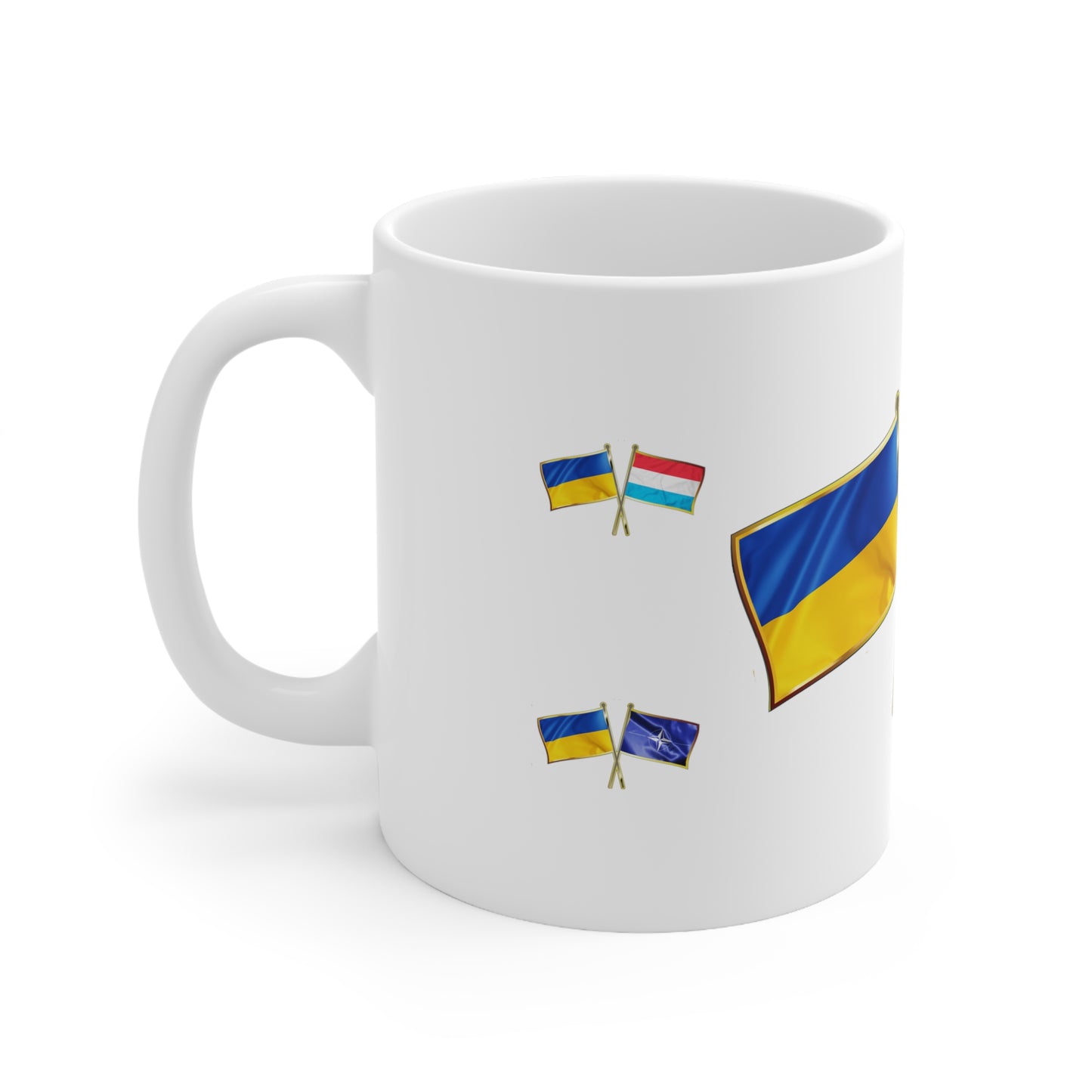 Ukrainian-Luxembourgian NATO Supporter Mug