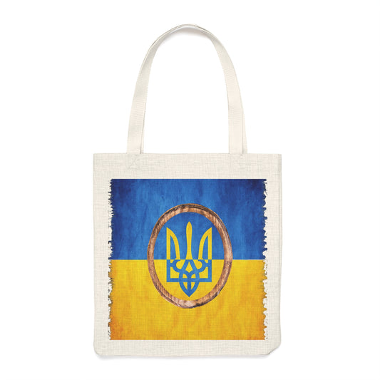 UKRAINIAN TRIDENT FLAG - Polyester Tote Bag