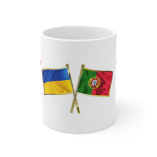 Ukrainian-Portuguese NATO Supporter Mug