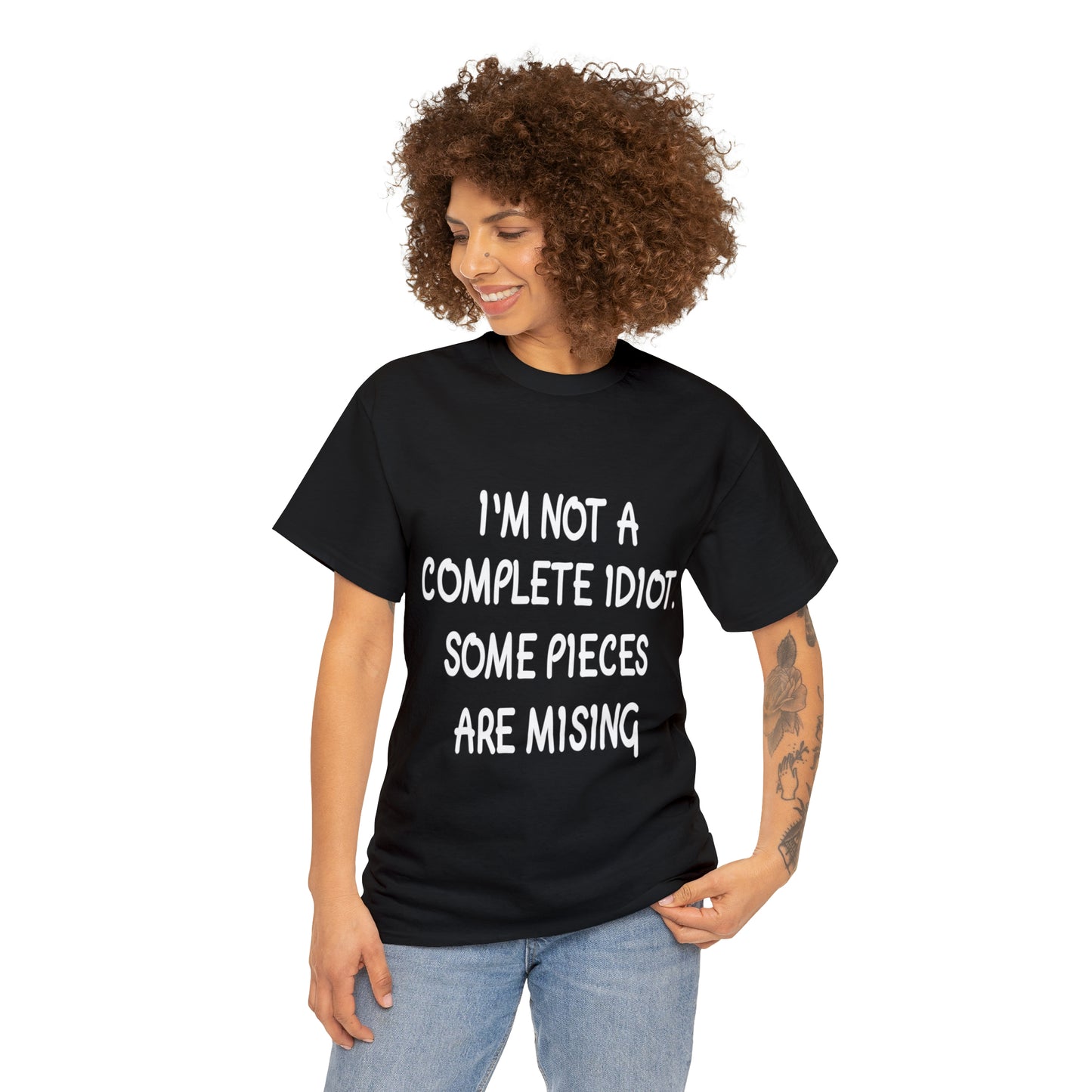 I'M NOT A COMPLETE ID***  - Unisex Heavy Cotton Tee - AUS