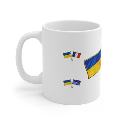 Ukrainian-French NATO Supporter Mug