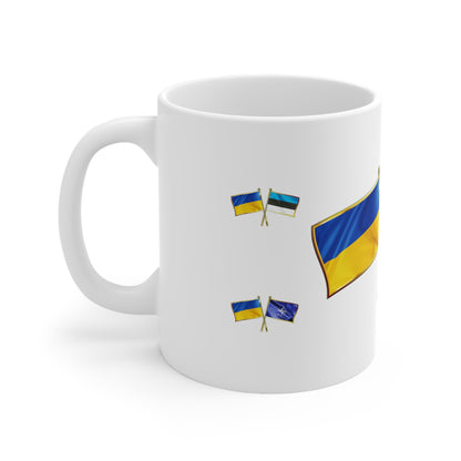 Ukrainian-Estonian NATO Supporter Mug