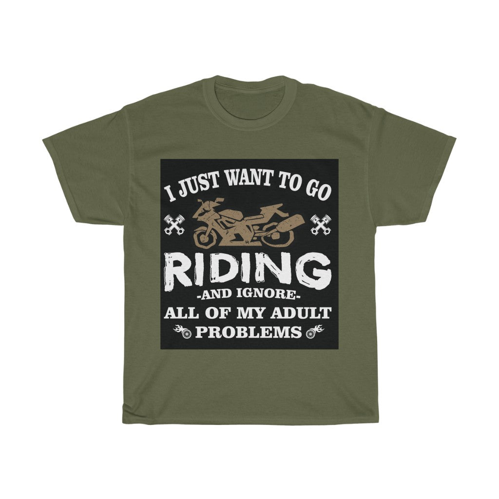 ...Forget All My ADULT PROBLEMS.- Unisex Heavy Cotton Tee
