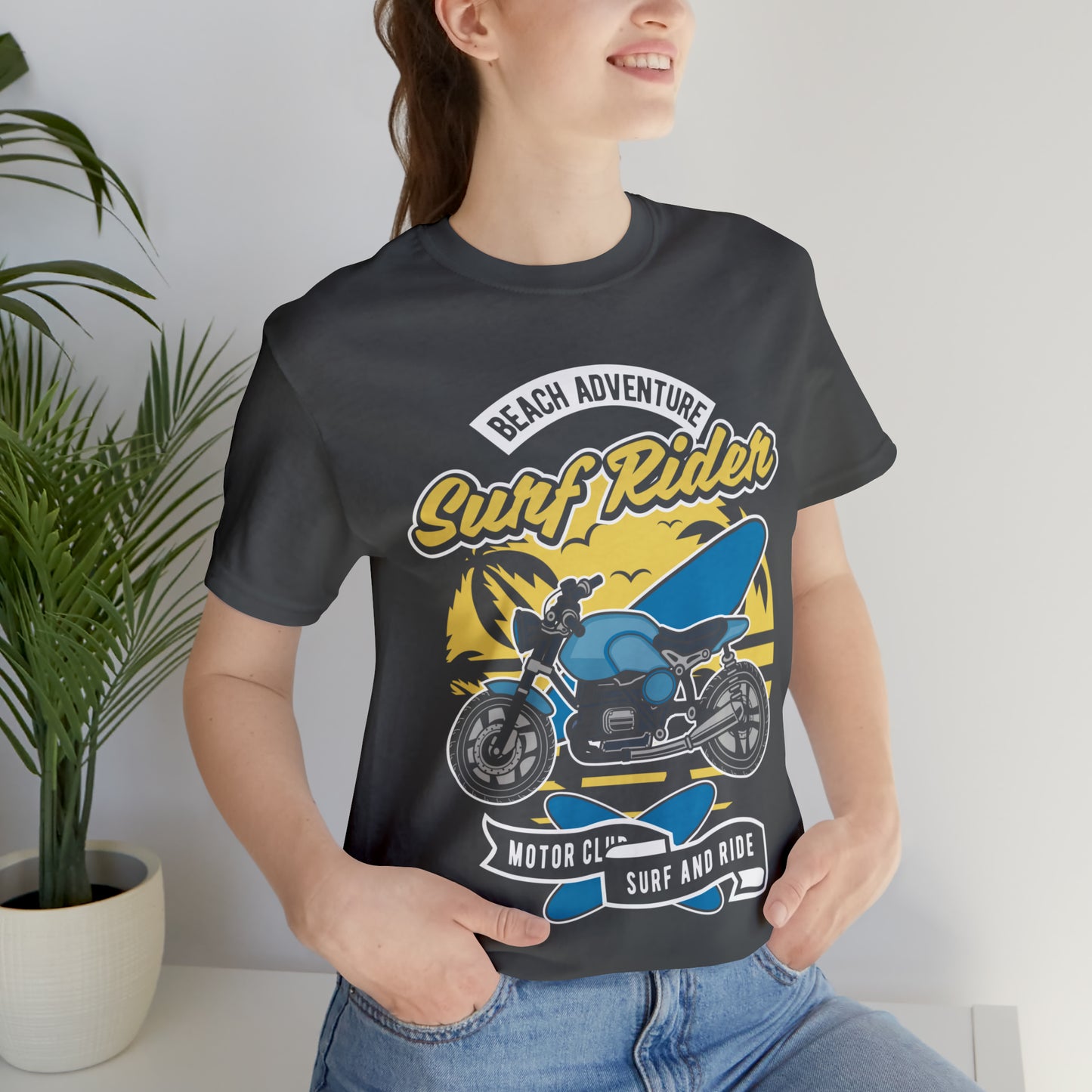 SURF RIDER - Printed in the USA - Unisex Jersey Short Sleeve Tee