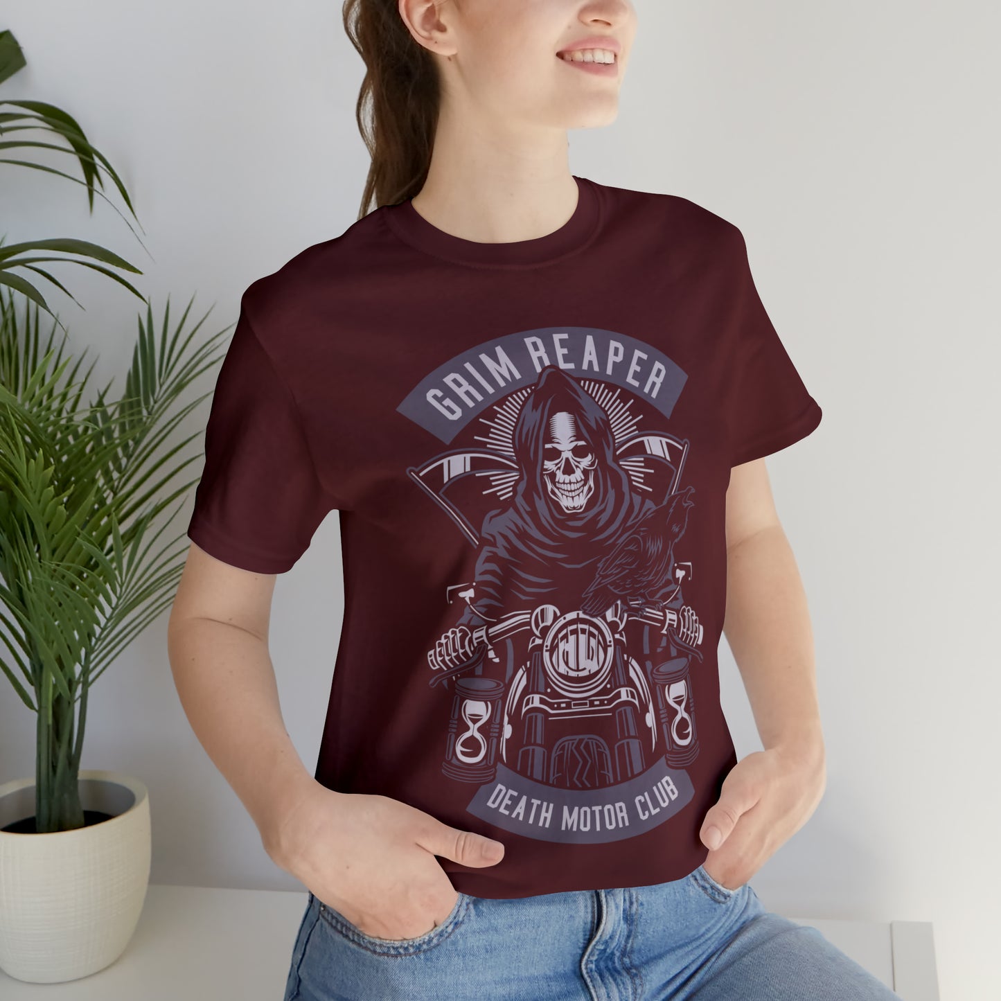GRIM REAPER Moto Club - Unisex Jersey Short Sleeve Tee