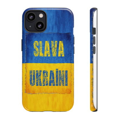 "SLAVA UKRAĪNI" FLAG - Tough Cases