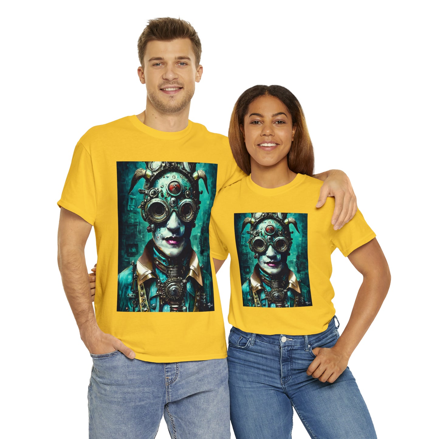 CYBER-STEAMPUNK LORD - Airt on a Shirt  - Unisex Heavy Cotton Tee - AUS
