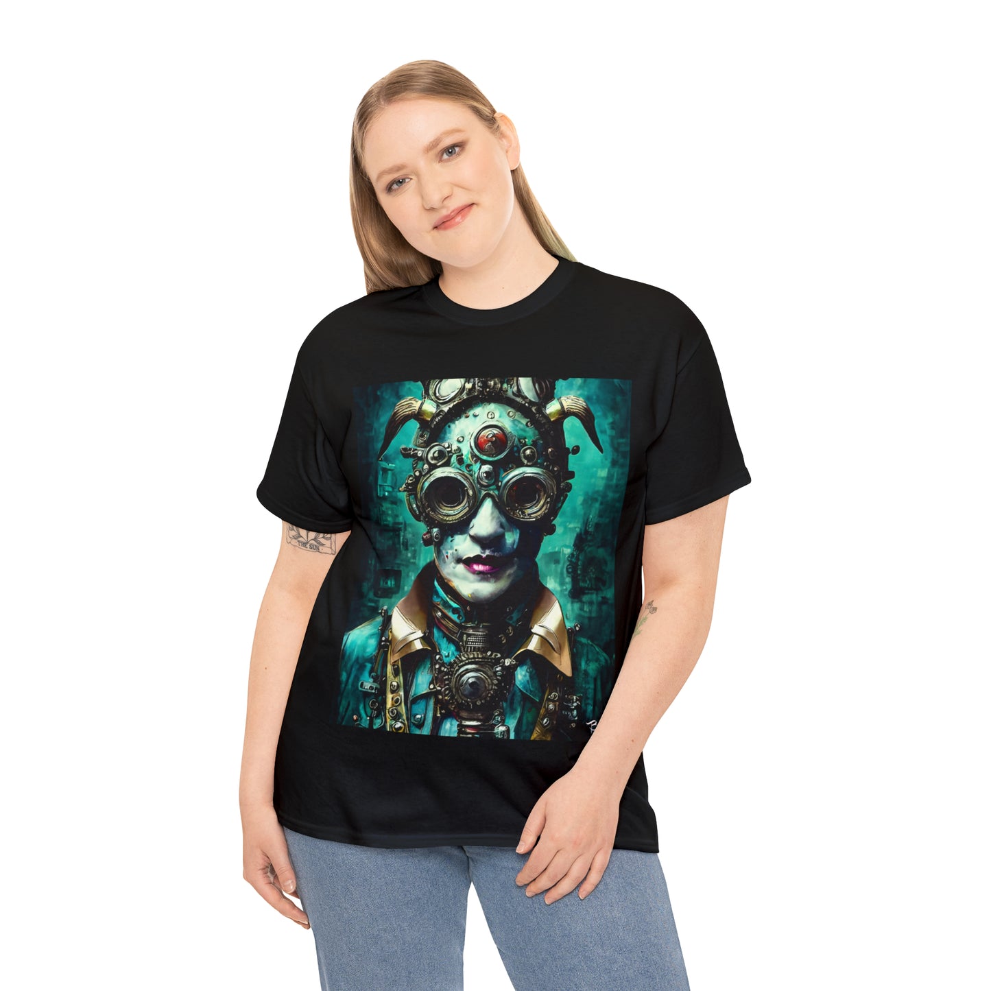 CYBER-STEAMPUNK LORD - Airt on a Shirt  - Unisex Heavy Cotton Tee - AUS