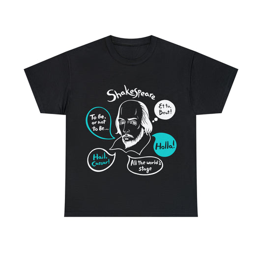 SHAKESPEARE (dark) - Unisex Heavy Cotton Tee