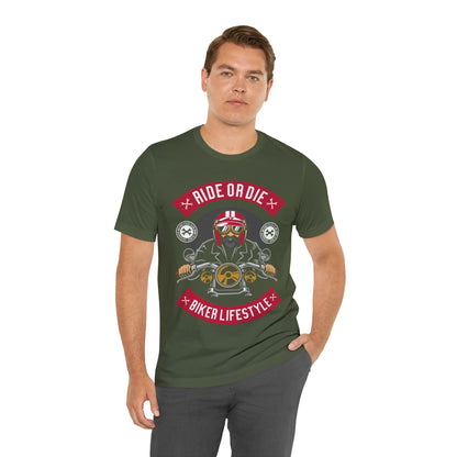 BIKER LIFESTYLE - Ride or Die - Unisex Jersey Short Sleeve Tee