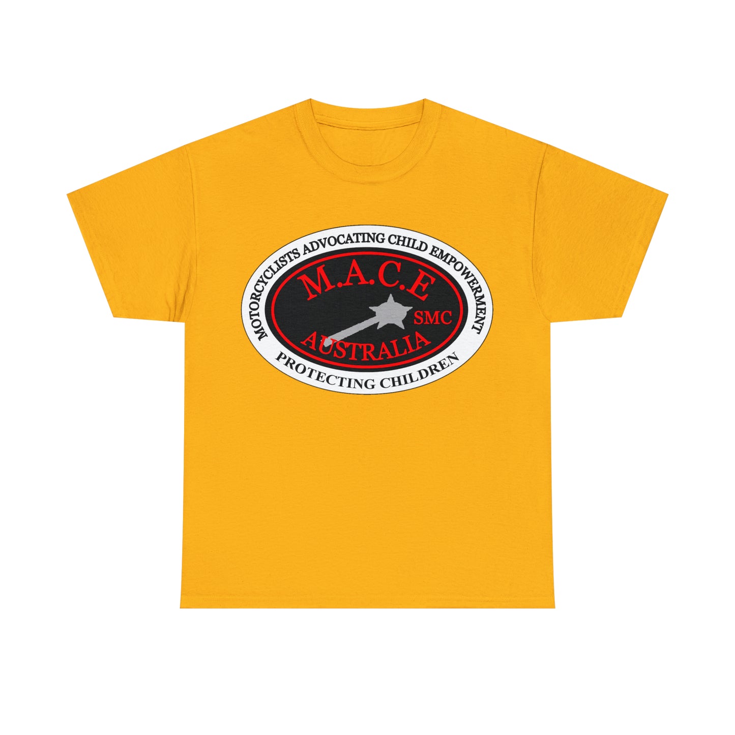 M.A.C.E. Plain Emblem - Unisex Heavy Cotton Tee
