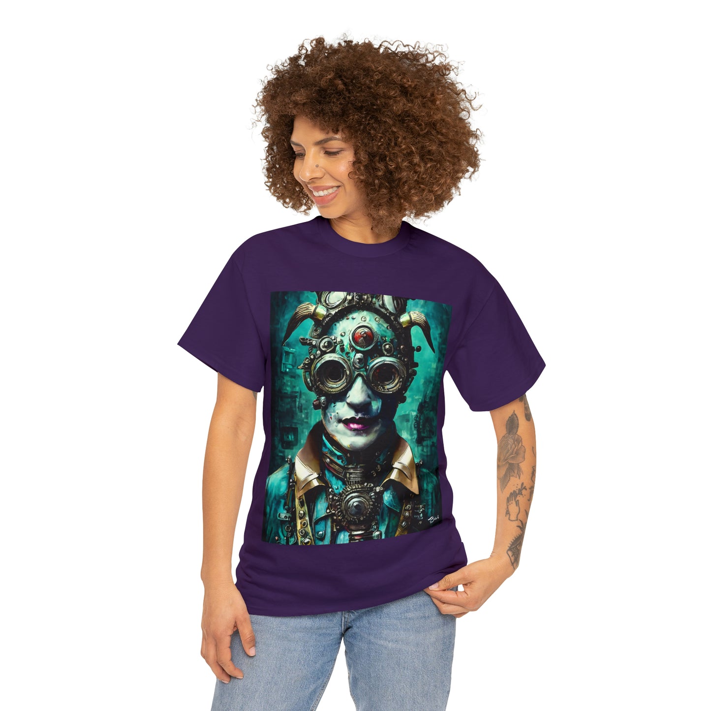 CYBER-STEAMPUNK LORD - Airt on a Shirt  - Unisex Heavy Cotton Tee - AUS