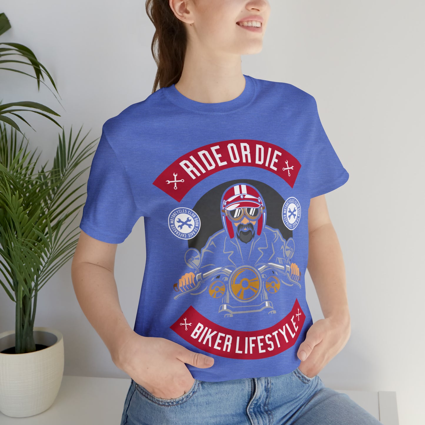BIKER LIFESTYLE - Ride or Die - Unisex Jersey Short Sleeve Tee