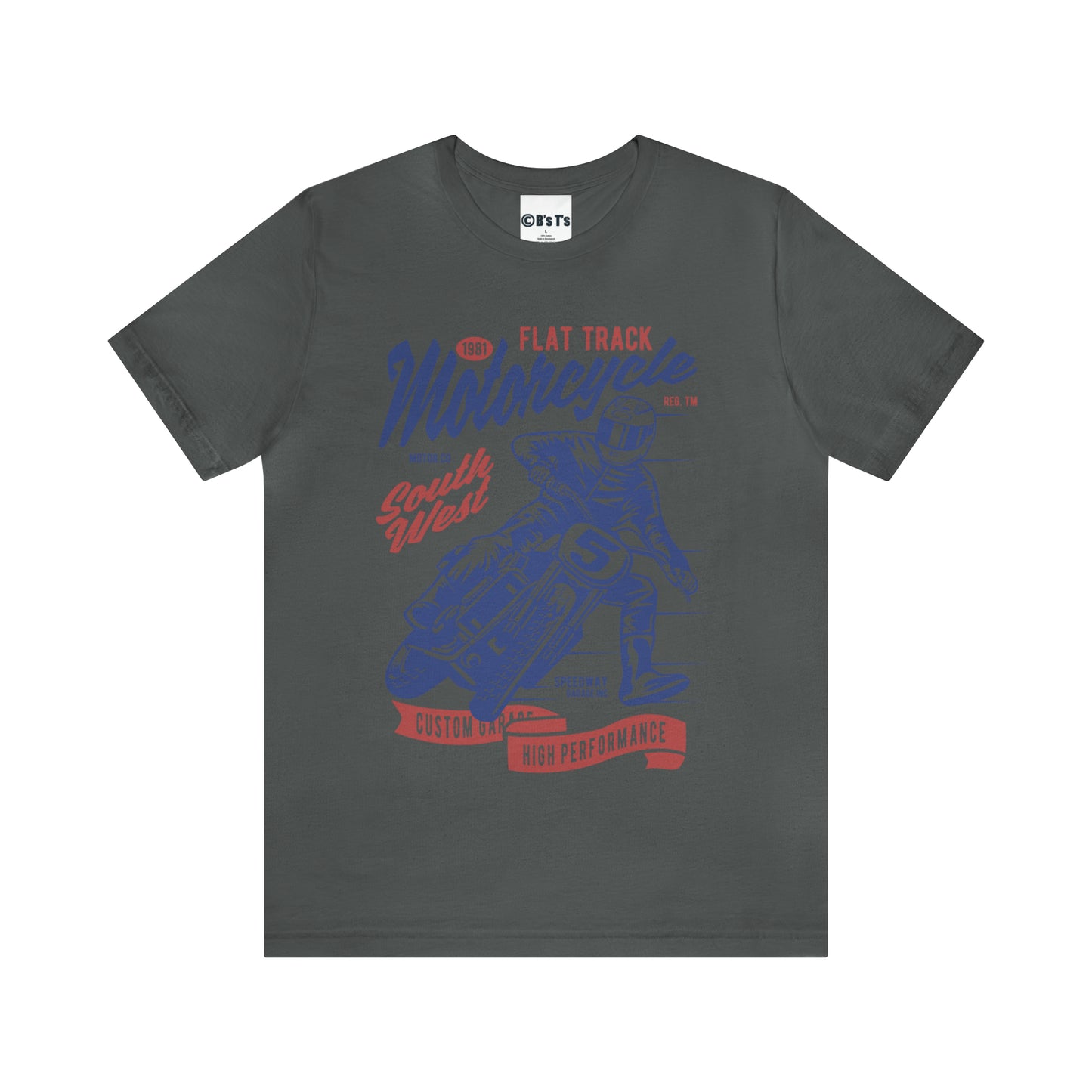 FLAT TRACK MOTORCYCLE - Unisex Jersey Short Sleeve Tee