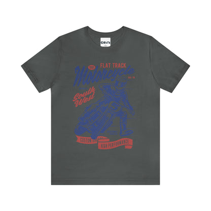 FLAT TRACK MOTORCYCLE - Unisex Jersey Short Sleeve Tee