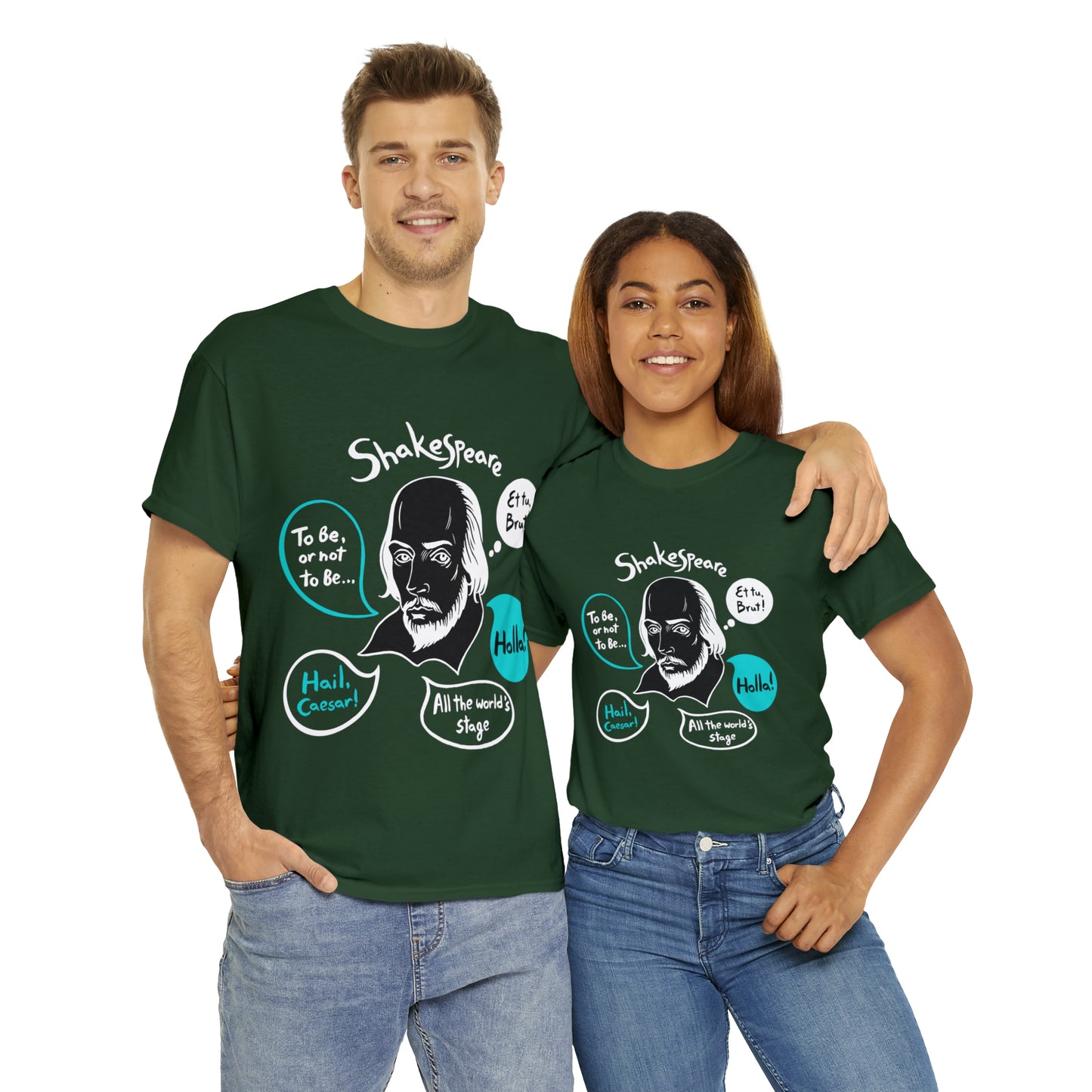 SHAKESPEARE (dark) - Unisex Heavy Cotton Tee