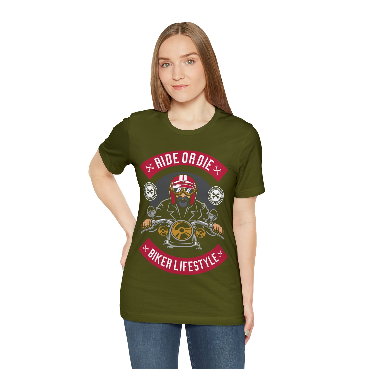 BIKER LIFESTYLE - Ride or Die - Unisex Jersey Short Sleeve Tee