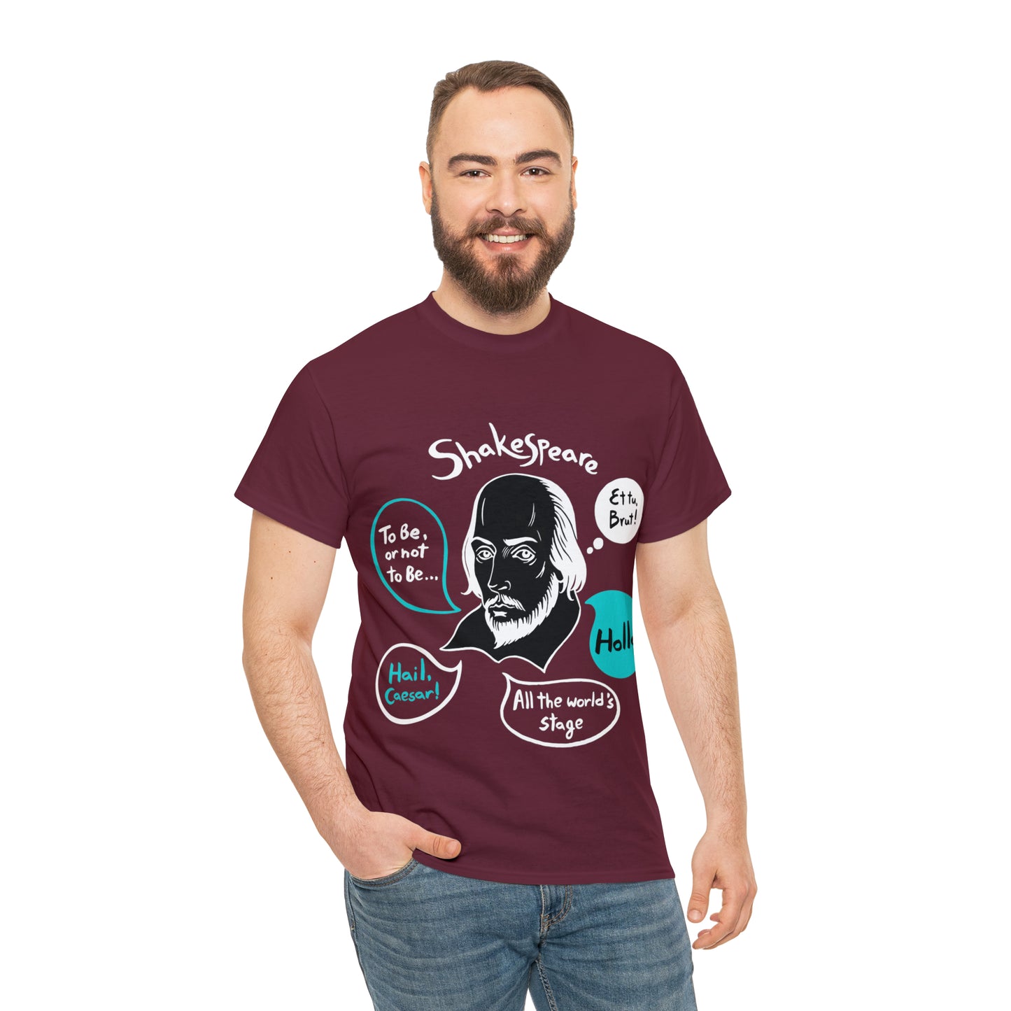 SHAKESPEARE (dark) - Unisex Heavy Cotton Tee