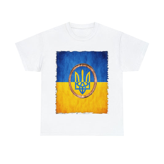 UKRAINIAN TRIDENT - Unisex Heavy Cotton Tee