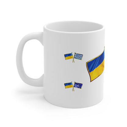 Ukrainian-Grecian NATO Supporter Mug