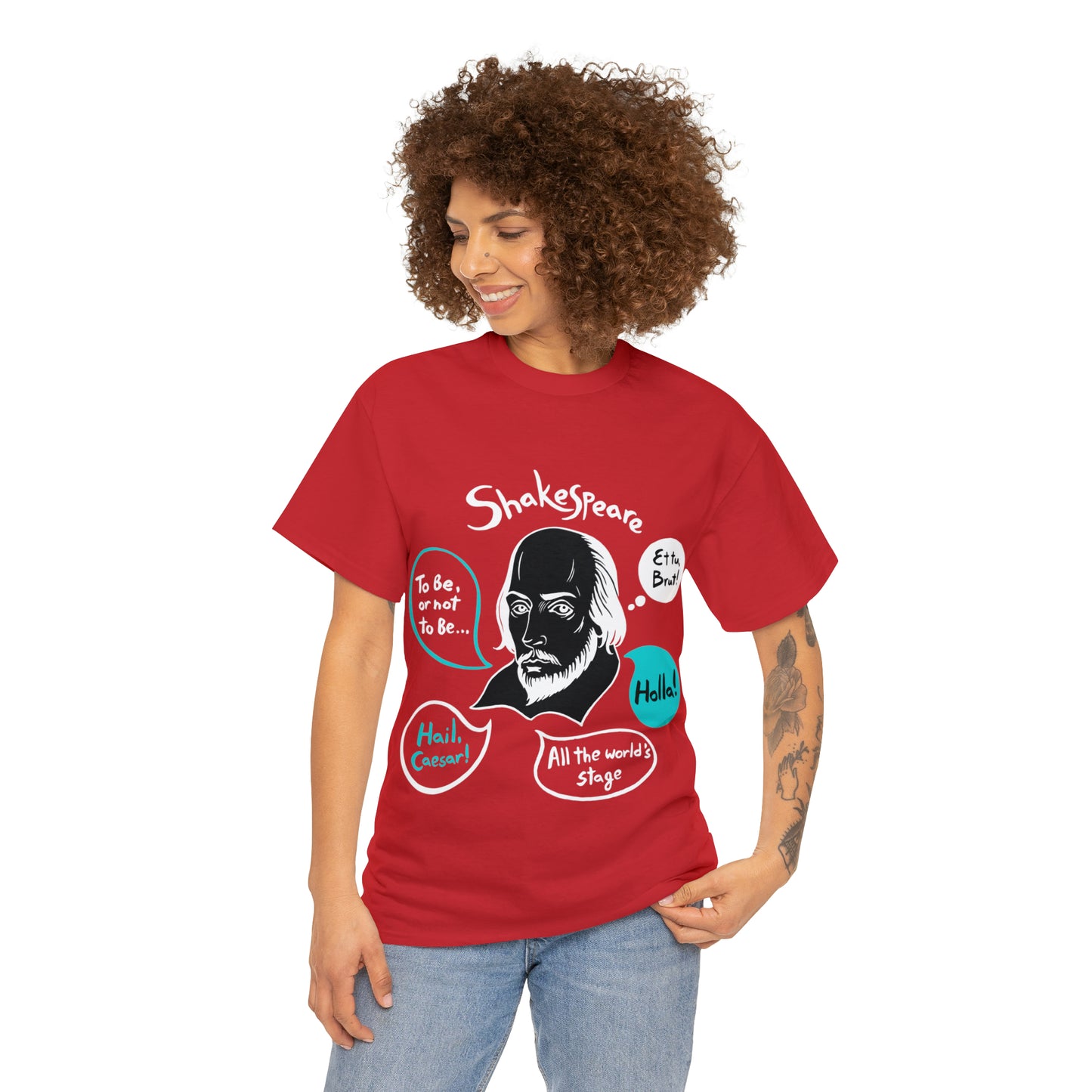 SHAKESPEARE (dark) - Unisex Heavy Cotton Tee