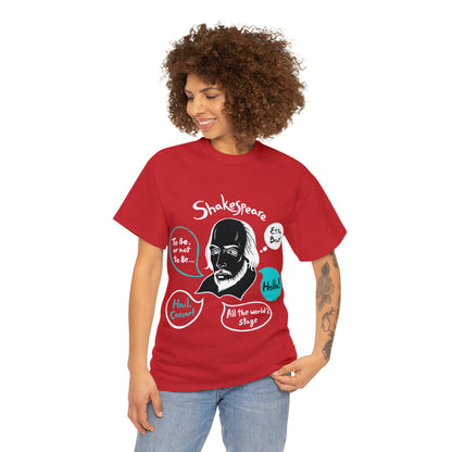 SHAKESPEARE (dark) - Unisex Heavy Cotton Tee