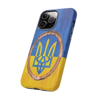 UKRAINE FLAG with TRIDENT - Tough Cases