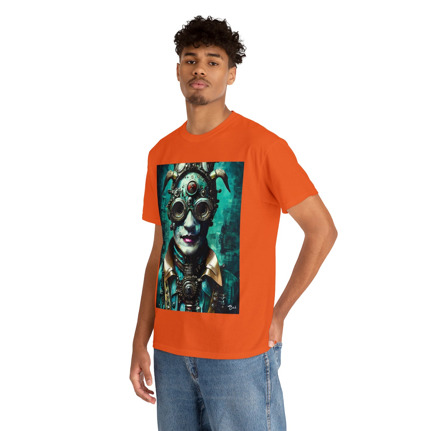 CYBER-STEAMPUNK LORD - Airt on a Shirt  - Unisex Heavy Cotton Tee - AUS