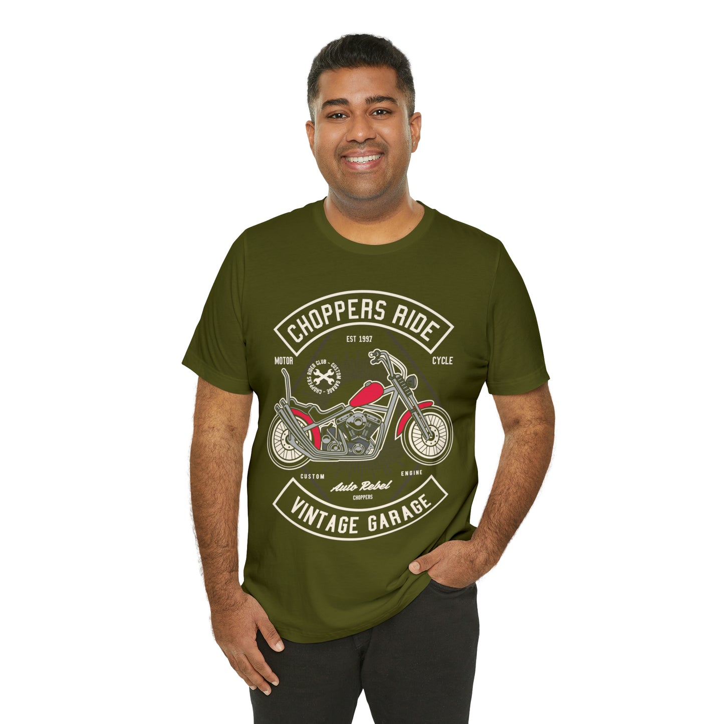 CHOPPERS RIDE Vintage Classic - Unisex Jersey Short Sleeve Tee