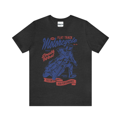 FLAT TRACK MOTORCYCLE - Unisex Jersey Short Sleeve Tee