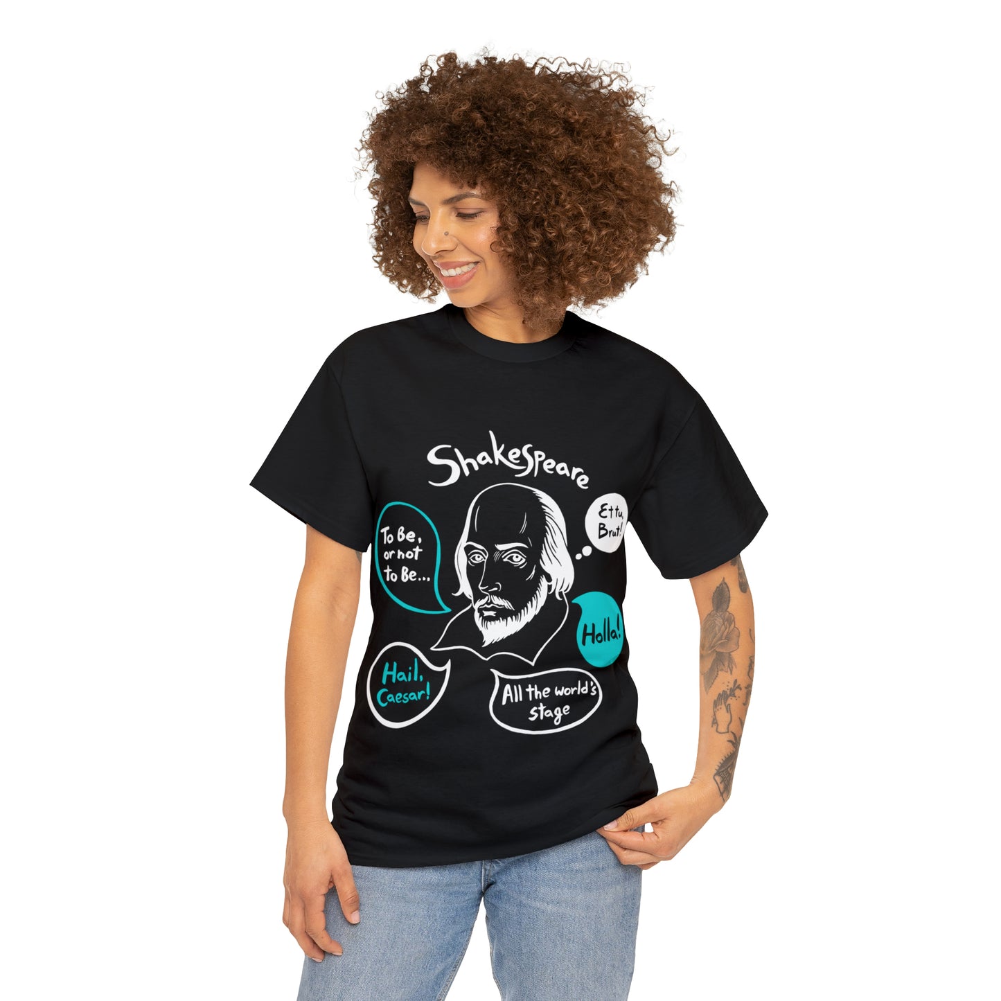 SHAKESPEARE (dark) - Unisex Heavy Cotton Tee