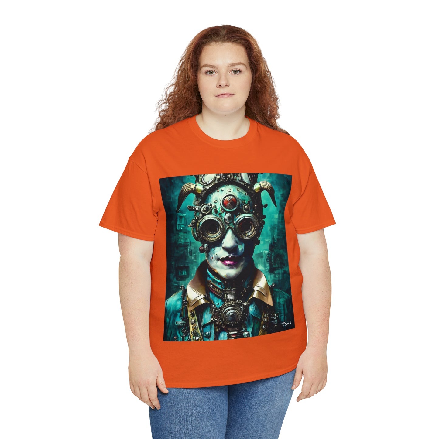 CYBER-STEAMPUNK LORD - Airt on a Shirt  - Unisex Heavy Cotton Tee - AUS