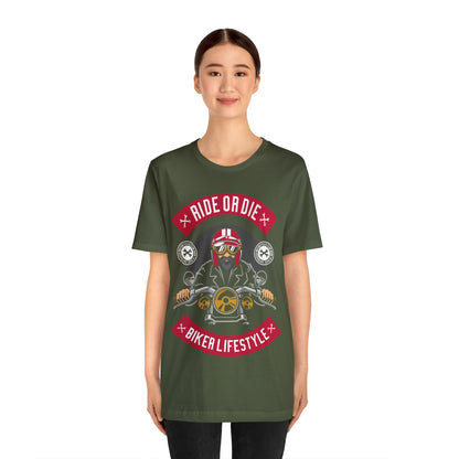 BIKER LIFESTYLE - Ride or Die - Unisex Jersey Short Sleeve Tee