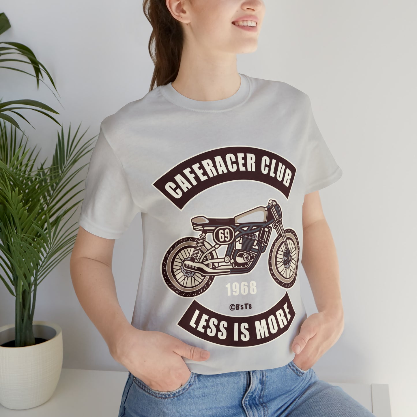 CAFE RACE CLUB Less is More - Unisex Jersey Short Sleeve Tee