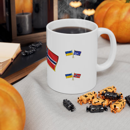 Ukrainian-Norwegian NATO Supporter Mug