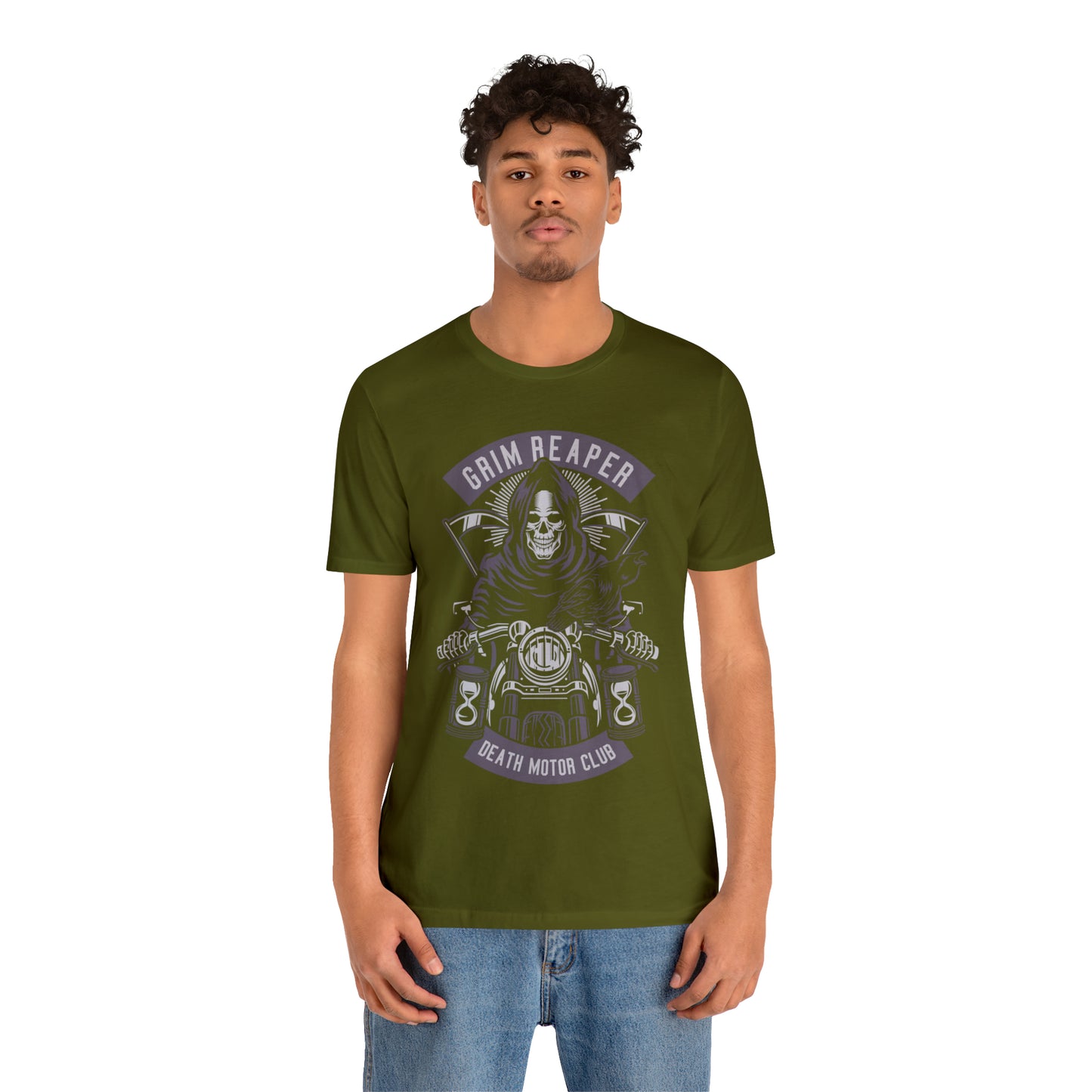 GRIM REAPER Moto Club - Unisex Jersey Short Sleeve Tee